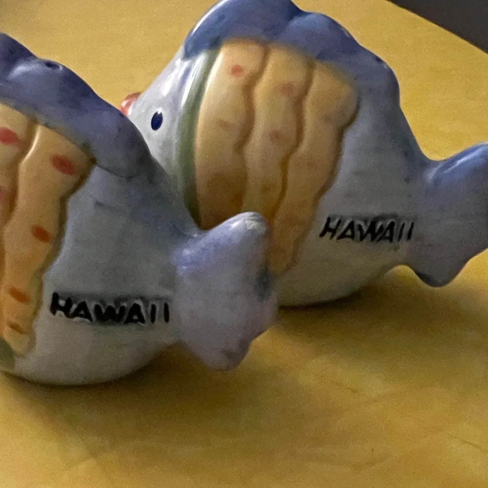 Colorful Ceramic Fish Salt and Pepper Shakers